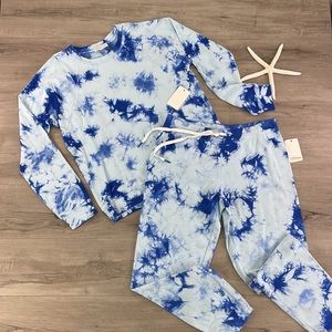 🔆PJ SALVAGE🔆TIE DYE SWEATSHIRT SWEATPANTS SET